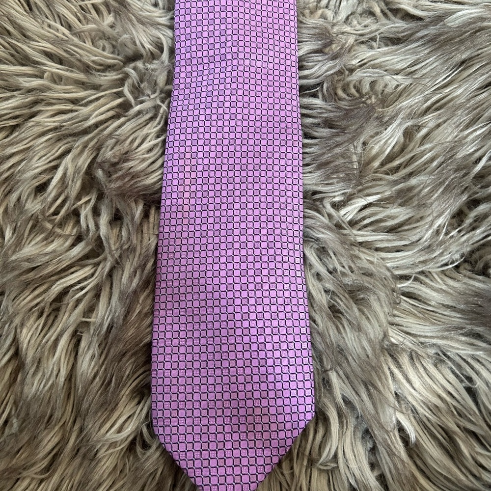 Thomas Pink Purple and Pink Geometric Tie